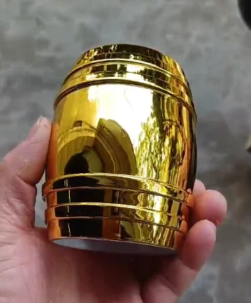 电镀酒桶色盅