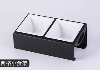 烤漆黑斜放小食架