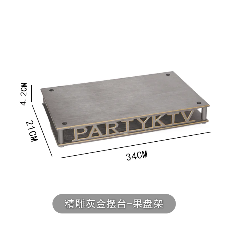 精雕灰金摆台
