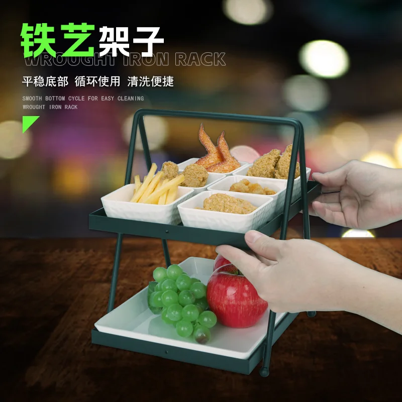 双层果盘架