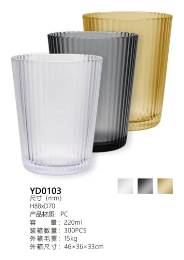 PC竖纹杯