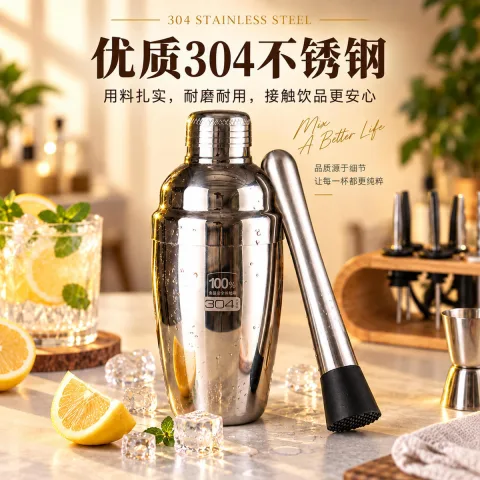 不锈钢摇酒器