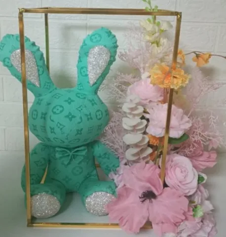 布场桌花 - 绿小熊（22*60cm）
