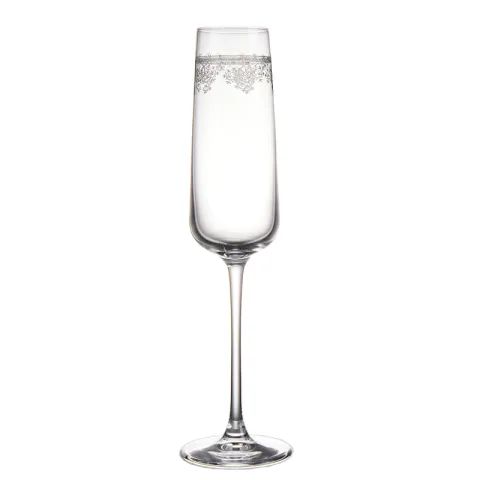 水晶雕花香槟杯
