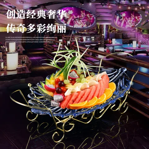 亚克力羽毛果盘