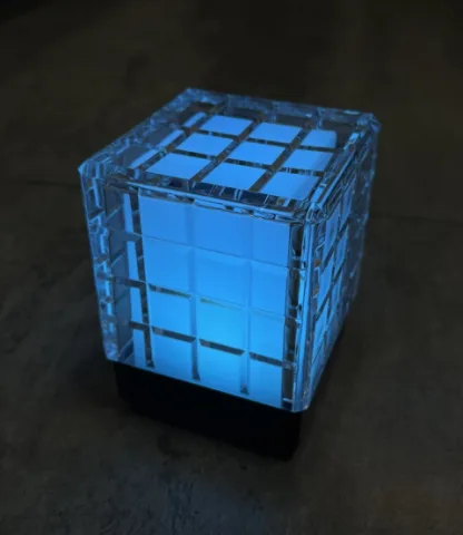 水晶魔方吧灯