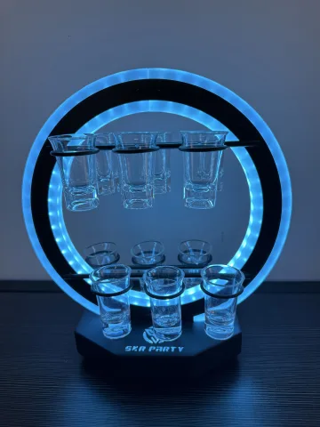 发光鸡尾酒架 - 环形12杯