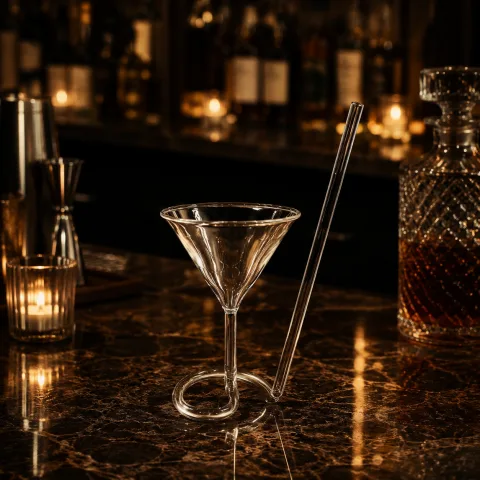 玻璃 马天尼鸡尾酒杯