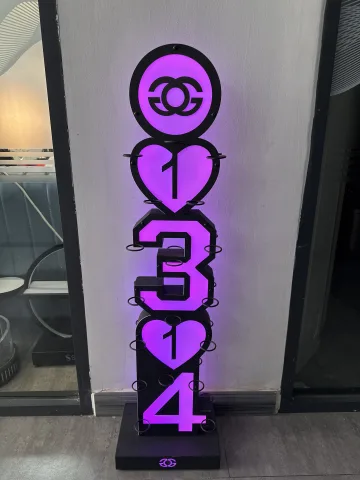 发光鸡尾酒架 - 36杯-高款