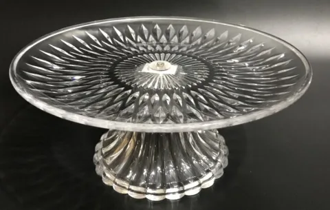 水晶带脚果盘