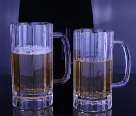 PC塑料啤酒厚底扎杯