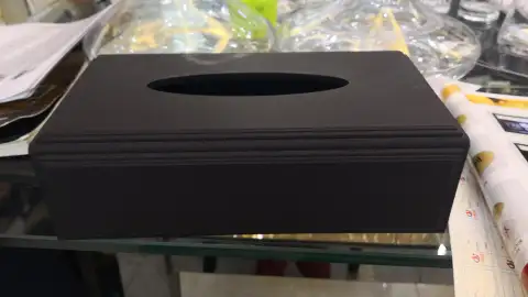 圆边手感纸巾盒（黑）