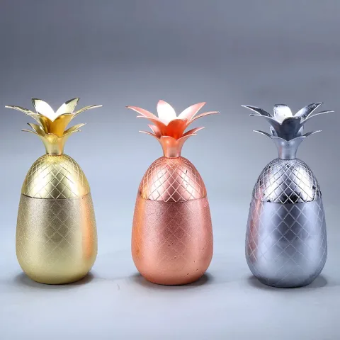 电镀菠萝杯 500ml