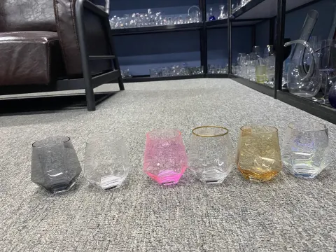 玻璃六角威士忌杯
