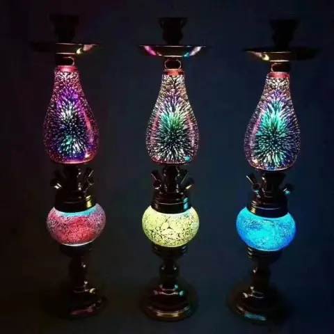 彩纹烟花水烟壶