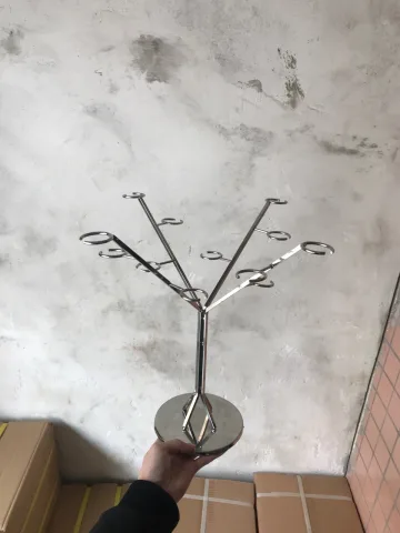 不锈钢树形悬挂杯架