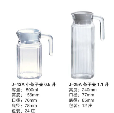 玻璃条纹扎壶