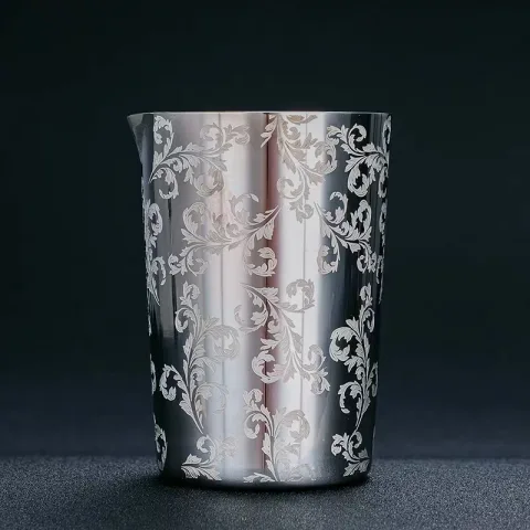 树叶拉花杯