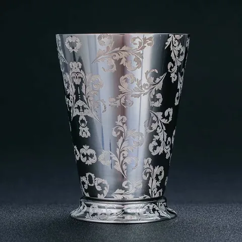 蚀刻树叶压花杯