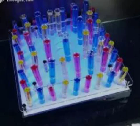 发光三层试管杯架