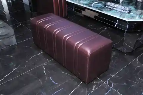 双人皮凳