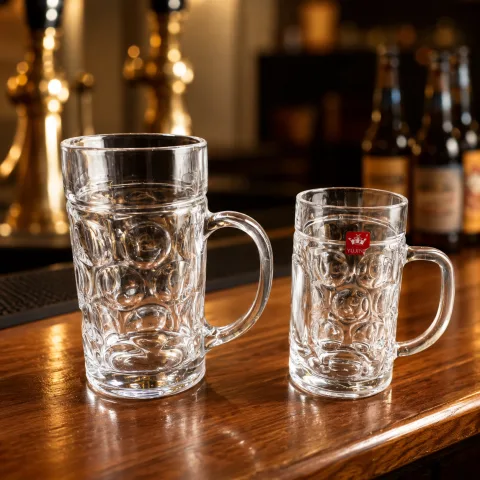 玻璃 珠点扎啤杯