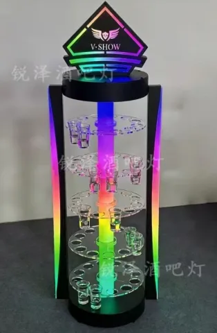 发光鸡尾酒架 - 60杯旋转