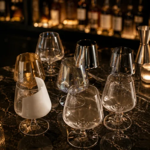 玻璃 锥形白兰地杯