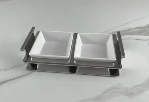 镜面小吃架